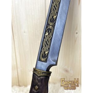 Wooden Seax (Dragon blade Gold)